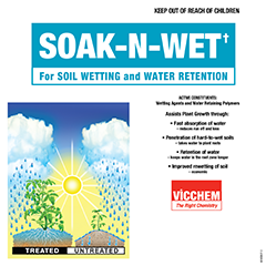 SOAK-N-WET for Soil Wetting and Water Retention   